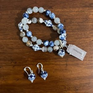 J.Jill bracelet and earring set